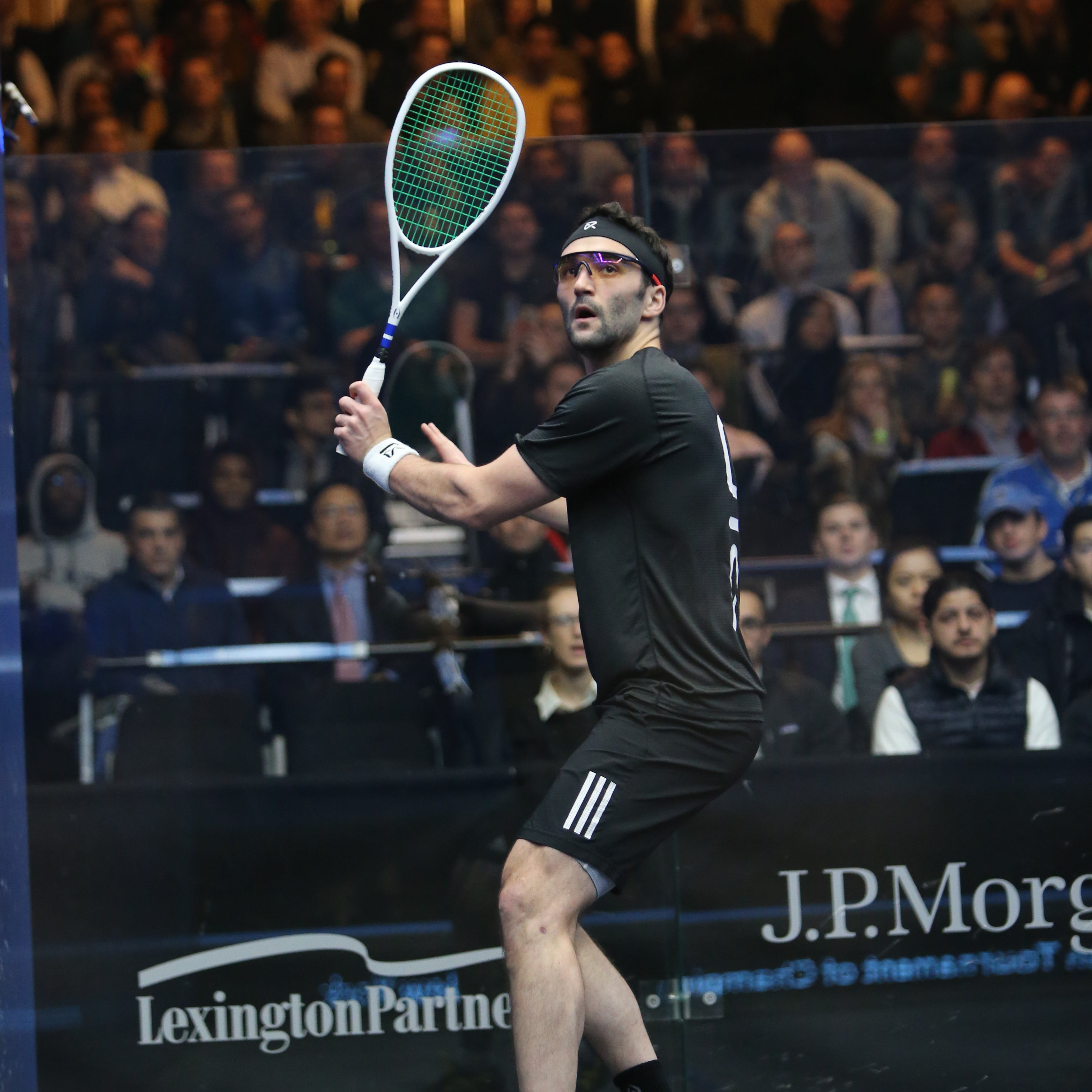 Chris Hanson Playing Squash