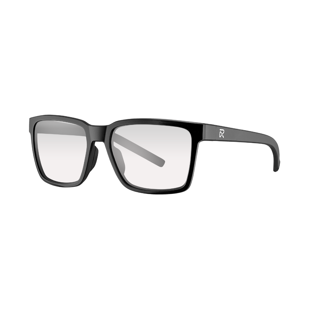 RIA Eyewear Forte Clear Prescription Tennis Glasses Carbon Black Quarter