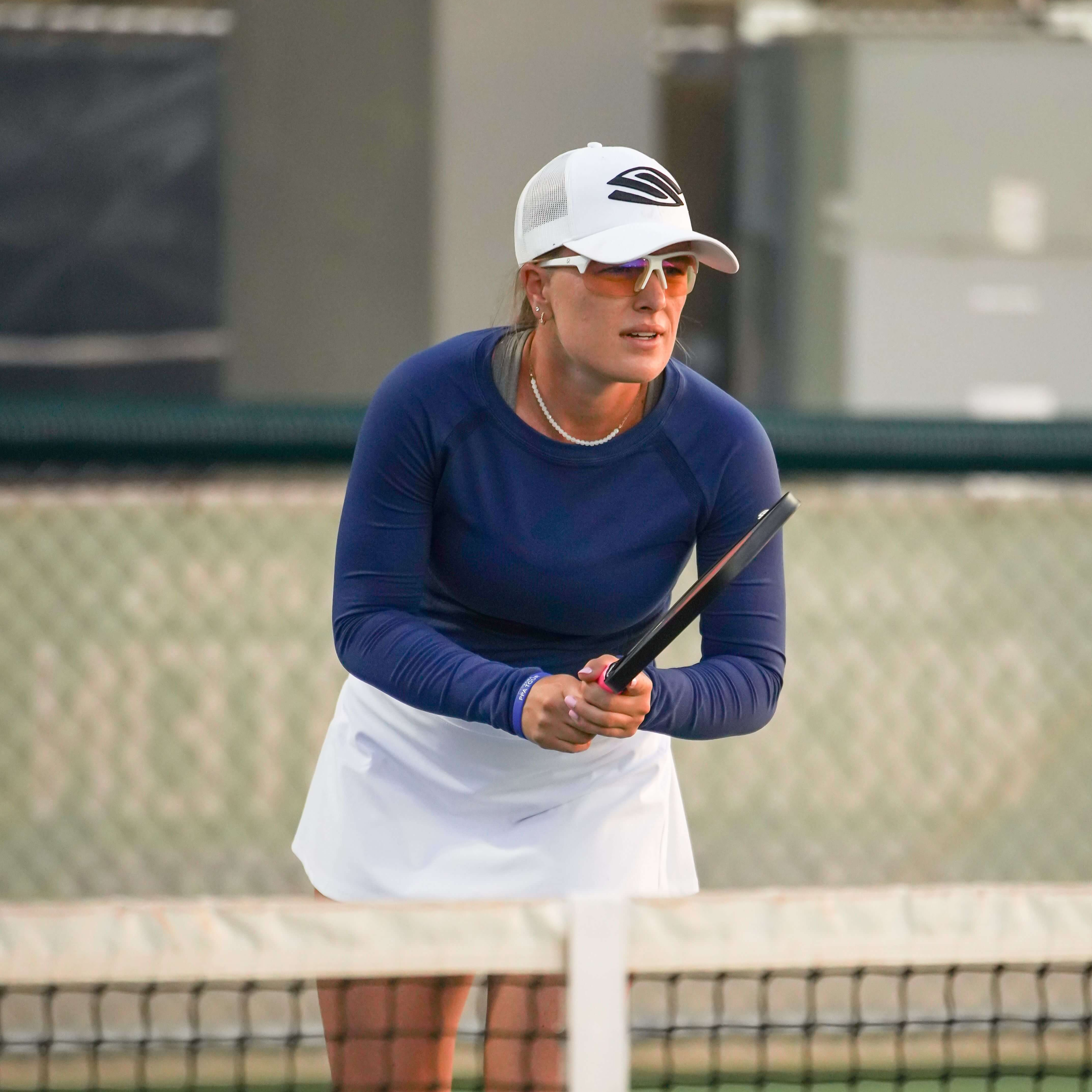 Mary Brascia Playing Pickleball in RIA Eyewear