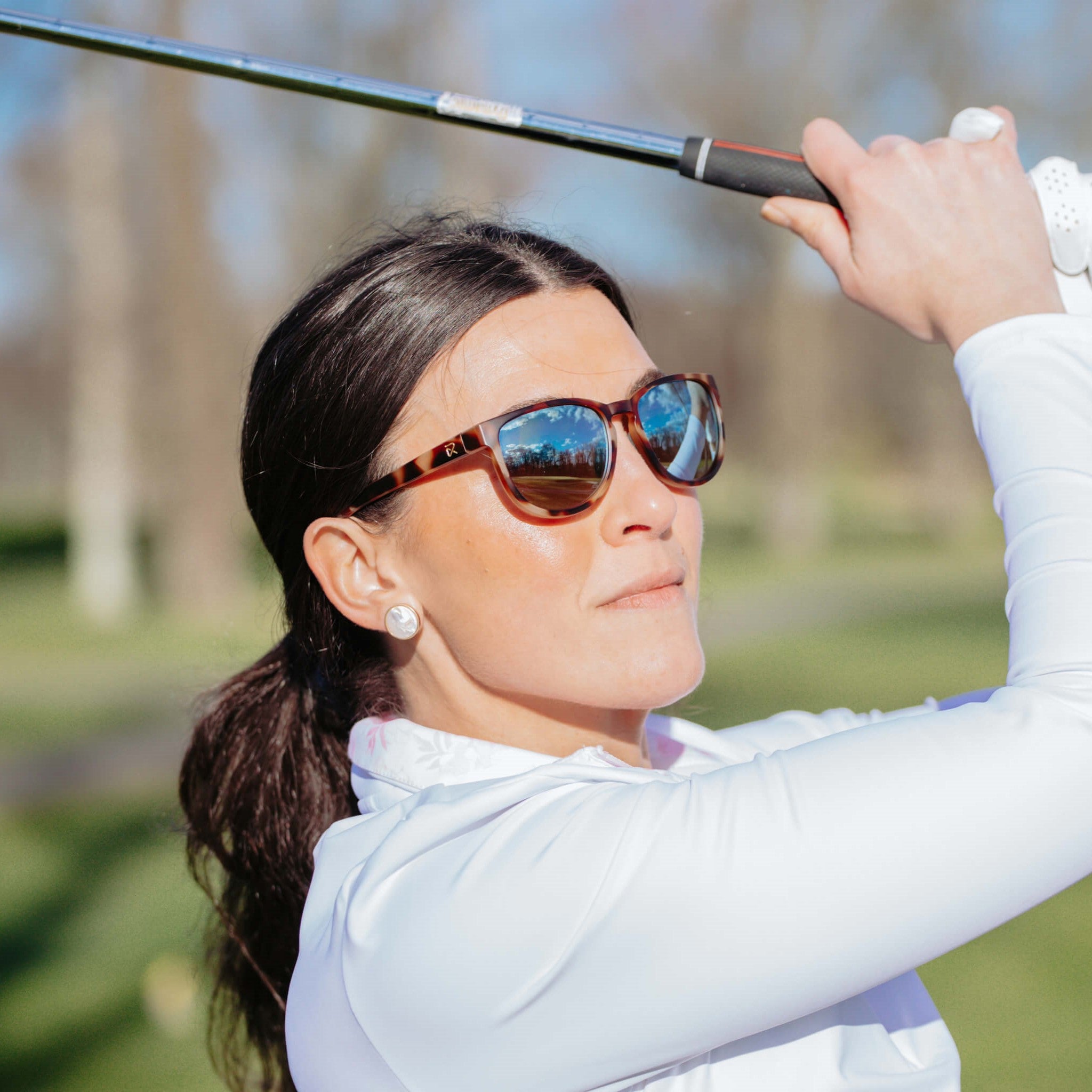 Golfer with glasses best sale