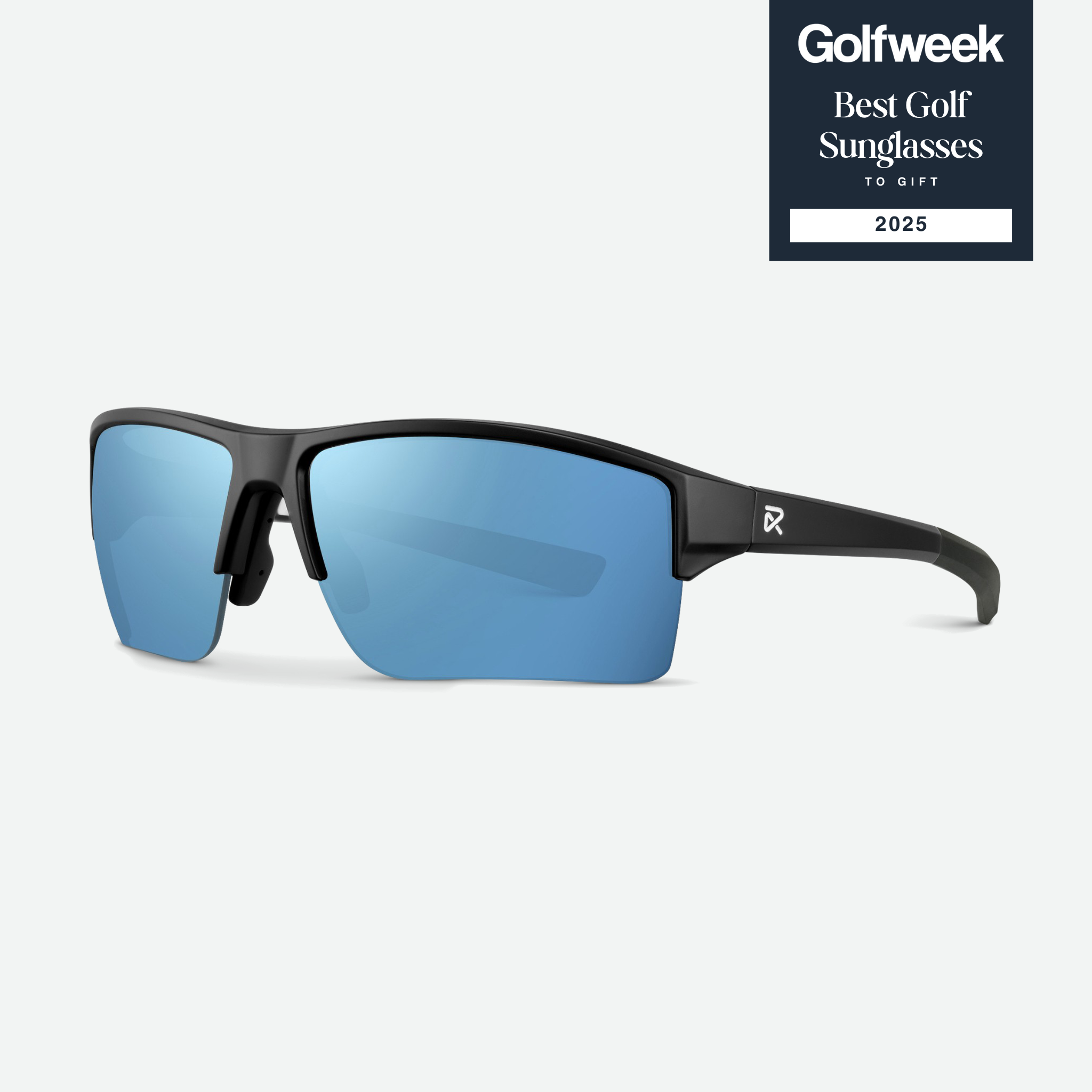 RIA Vantage Golf Sunglasses in Carbon Black